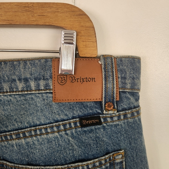 Brixton Jeans The Labor Pant Relaxed Fit Size 36x34 Mens Denim Straight Leg - Picture 6 of 13